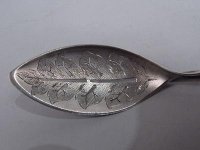  Gorham Manufacturing Co Antique Gorham Aesthetic Sterling Silver Olive Spoon with Pick