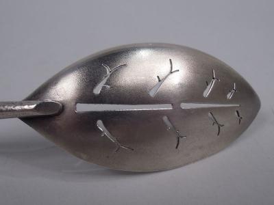  Gorham Manufacturing Co Antique Gorham Aesthetic Sterling Silver Olive Spoon with Pick