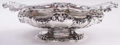  Gorham Manufacturing Co Antique Gorham American Edwardian Classical Lion Head Bowl 1900