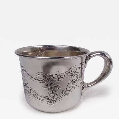  Gorham Manufacturing Co Antique Gorham Art Nouveau Sterling Silver Shaving Mug