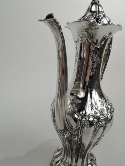  Gorham Manufacturing Co Antique Gorham Chantilly Grand Sterling Silver 3 Piece Coffee Set