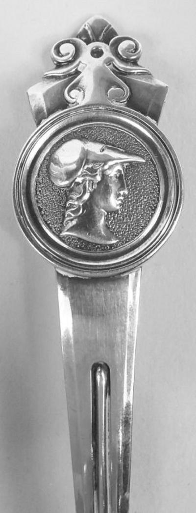  Gorham Manufacturing Co Antique Gorham Coin Silver Cruet Stand in Classical Medallion