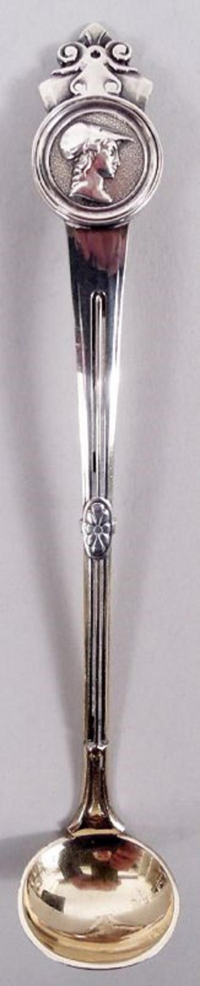  Gorham Manufacturing Co Antique Gorham Coin Silver Cruet Stand in Classical Medallion