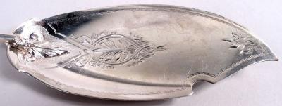  Gorham Manufacturing Co Antique Gorham Coin Silver Fish Slice in Classical Bust Pattern