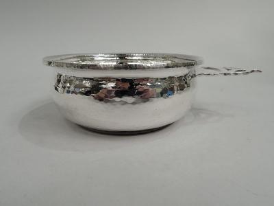  Gorham Manufacturing Co Antique Gorham Craftsman Hand Hammered Sterling Silver Porringer