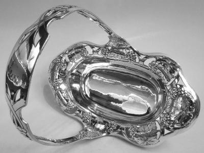 Gorham Manufacturing Co Antique Gorham Edwardian Art Nouveau Sterling Silver Basket