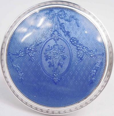  Gorham Manufacturing Co Antique Gorham Edwardian Regency Enamel Crystal Perfume Bottle