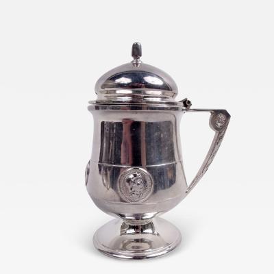  Gorham Manufacturing Co Antique Gorham Medallion Coin Silver Mustard Pot