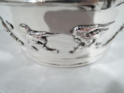  Gorham Manufacturing Co Antique Gorham Sterling Silver Baby Cereal Bowl on Plate 1911