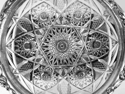  Gorham Manufacturing Co Antique Gorham Sterling Silver Brilliant Cut Glass Bowl 1903