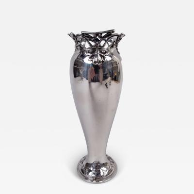  Gorham Manufacturing Co Antique Gorham Sterling Silver Vase in Art Nouveau Athenic Pattern