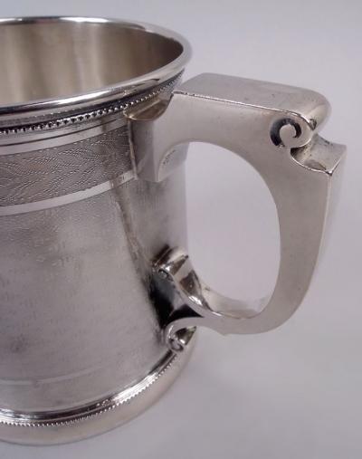 Gorham Manufacturing Co Antique Gorham Victorian Classical Coin Silver Baby Cup