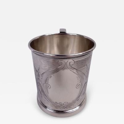 Gorham Manufacturing Co Antique Gorham Victorian Classical Coin Silver Baby Cup