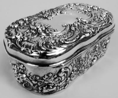 Gorham Manufacturing Co Antique Gorham Victorian Classical Sterling Silver Trinket Box