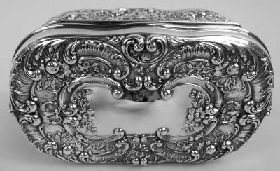 Gorham Manufacturing Co Antique Gorham Victorian Classical Sterling Silver Trinket Box