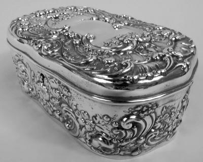 Gorham Manufacturing Co Antique Gorham Victorian Classical Sterling Silver Trinket Box