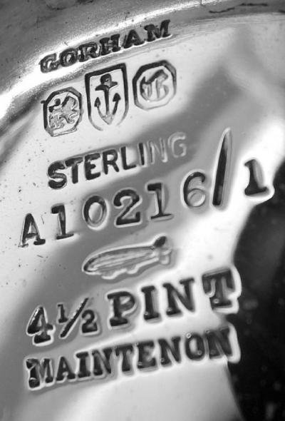  Gorham Manufacturing Co Antique Gorham Water Pitcher in Desirable Maintenon Pattern 1929