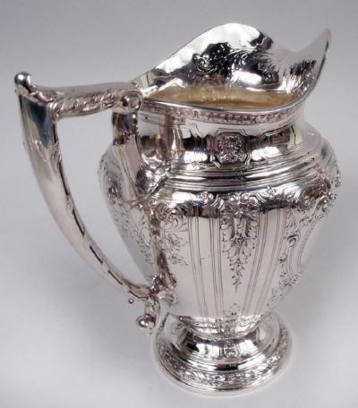  Gorham Manufacturing Co Antique Gorham Water Pitcher in Desirable Maintenon Pattern 1929