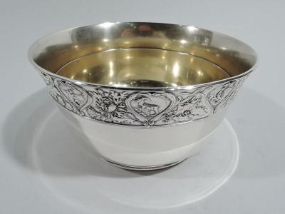  Gorham Manufacturing Co Antique Gorham Zodiac Sterling Silver 3 Piece Baby Set 1915