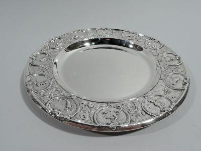  Gorham Manufacturing Co Antique Gorham Zodiac Sterling Silver 3 Piece Baby Set 1915