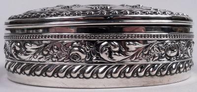  Gorham Manufacturing Co Gorham American Victorian Classical Sterling Silver Jewelry Box 1897