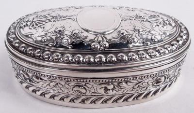  Gorham Manufacturing Co Gorham American Victorian Classical Sterling Silver Jewelry Box 1897