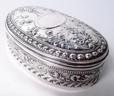  Gorham Manufacturing Co Gorham American Victorian Classical Sterling Silver Jewelry Box 1897