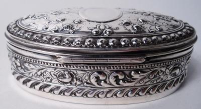  Gorham Manufacturing Co Gorham American Victorian Classical Sterling Silver Jewelry Box 1897
