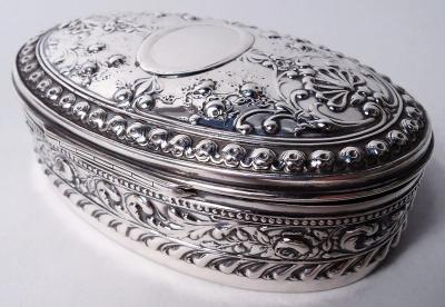  Gorham Manufacturing Co Gorham American Victorian Classical Sterling Silver Jewelry Box 1897