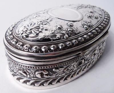  Gorham Manufacturing Co Gorham American Victorian Classical Sterling Silver Jewelry Box 1897