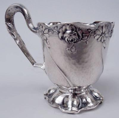  Gorham Manufacturing Co Gorham Martel Edwardian Art Nouveau Demitasse Holders Saucers 1920