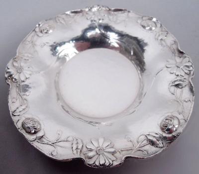  Gorham Manufacturing Co Gorham Martel Edwardian Art Nouveau Demitasse Holders Saucers 1920