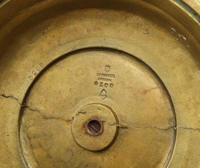  Gorham Manufacturing Co Gorham Solid Brass Antique Candlesticks