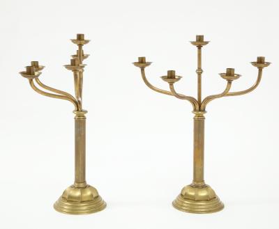  Gorham Manufacturing Co Gorham Solid Brass Antique Candlesticks