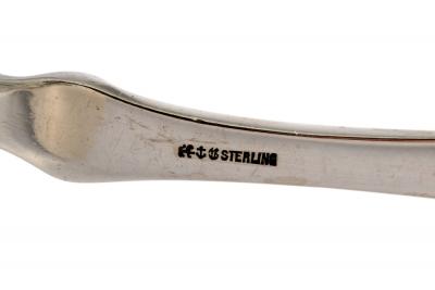  Gorham Manufacturing Co Gorham Sterling Serving Tongs Buttercup Pattern c a 1899 Asparagus Sandwich