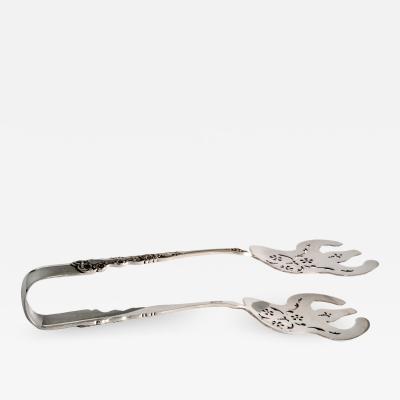  Gorham Manufacturing Co Gorham Sterling Serving Tongs Buttercup Pattern c a 1899 Asparagus Sandwich