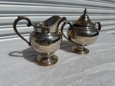  Gorham Manufacturing Co Gorham Sterling Silver Creamer and Sugar Bowl