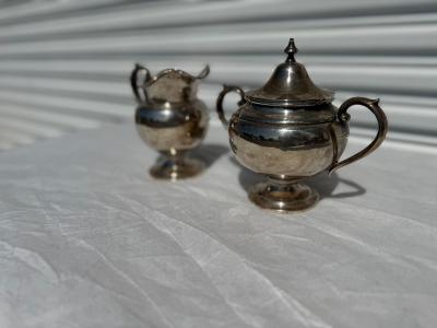  Gorham Manufacturing Co Gorham Sterling Silver Creamer and Sugar Bowl