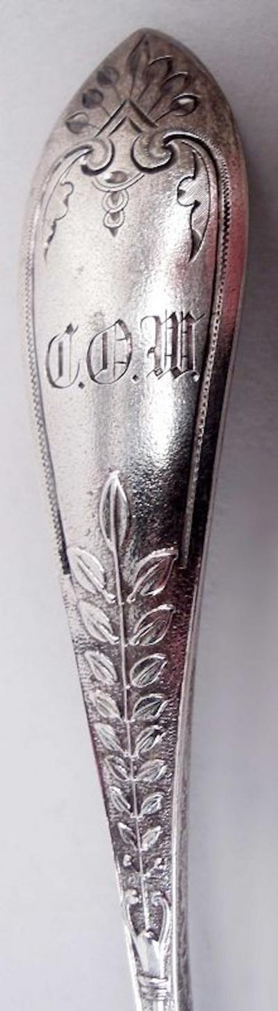  Gorham Manufacturing Co Gorham Sterling Silver Strawberry Forks in Aesthetic Palm Pattern