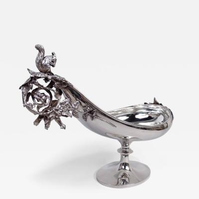  Gorham Manufacturing Co Gorham Victorian Classical Sterling Silver Squirrel Centerpiece Bowl
