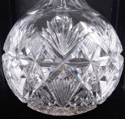  Gorham Manufacturing Co Gorham Victorian Sterling Silver Brilliant Cut Glass Decanter 1892