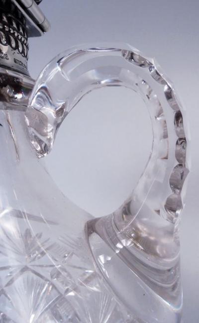  Gorham Manufacturing Co Gorham Victorian Sterling Silver Brilliant Cut Glass Decanter 1892