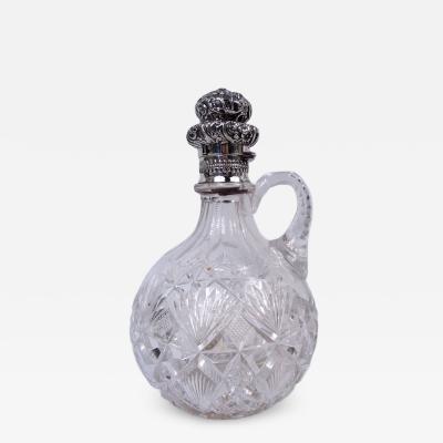  Gorham Manufacturing Co Gorham Victorian Sterling Silver Brilliant Cut Glass Decanter 1892