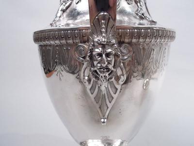  Gorham Manufacturing Co Pair of Antique Gorham American Classical Silver Ewers C 1860
