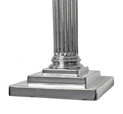  Gorham Manufacturing Co Pair of Antique Gorham Sterling Silver Column Candlesticks 1912