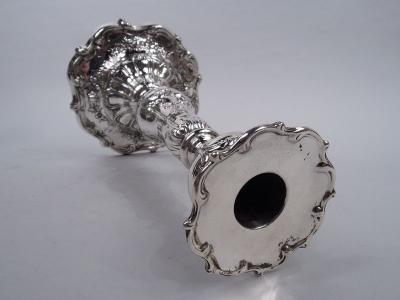  Gorham Manufacturing Co Pair of Gorham Edwardian Classical Sterling Silver Candlesticks 1914