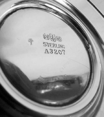  Gorham Manufacturing Co Pair of Gorham Edwardian Classical Sterling Silver Column Candlesticks