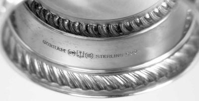  Gorham Manufacturing Co Pair of Gorham Edwardian Classical Sterling Silver Napkin Rings