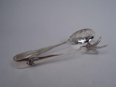  Gorham Manufacturing Co Pair of Gorham Lancaster Sterling Silver Ice Tongs