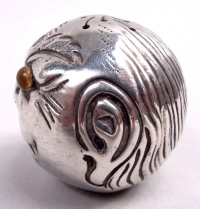  Gorham Manufacturing Co Pair of Gorham Novelty Man in the Moon Salt and Pepper Shakers 1881